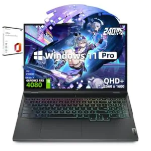 Lenovo Legion Pro 7 Gaming Laptop, 16" WQXGA 240Hz Display, i9-13900HX, NVIDIA GeForce RTX 4080, 16GB DDR5 RAM, 1TB SSD, Backlit Keyboard, Windows 11 Pro, with Microsoft Office Lifetime License