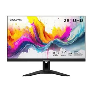 GIGABYTE M28U 28" 144Hz Gaming Monitor, 3840 x 2160 SS IPS Display, 2ms (MPRT) Response Time, 9‎4% DCI-P3, VESA Display HDR400, FreeSync Premium Pro, 1x Display Port 1.4, 2x HDMI 2.1