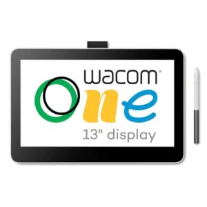 Wacom One 13 Touch Drawing Tablet with Screen (2023), Full-Laminated 13.3” HD Touchscreen Graphics Monitor; Works with Mac, PC & Chromebook for Drawing, Photo/Video Editing, Design, & Education